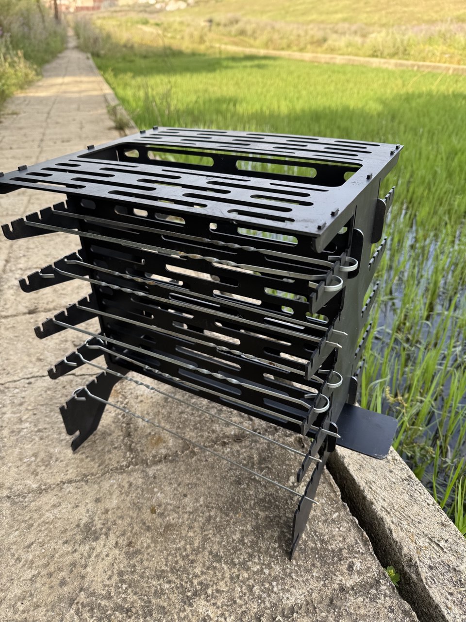 الشواية القابلة للطي +معاها صاك